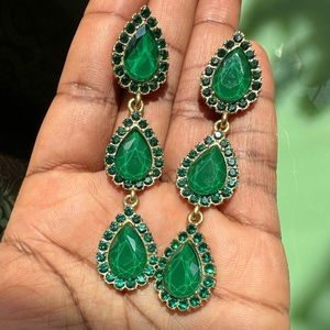 Loren Hope Emerald Natalie Drop Earrings